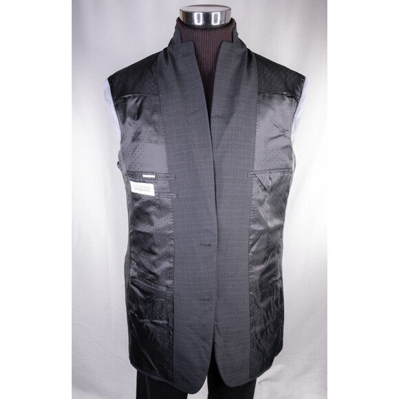 Collection By Michael Strahan Sport Coat Jacket Blazer WOOL Plaid 44L Canada EUC - Picture 9 of 14